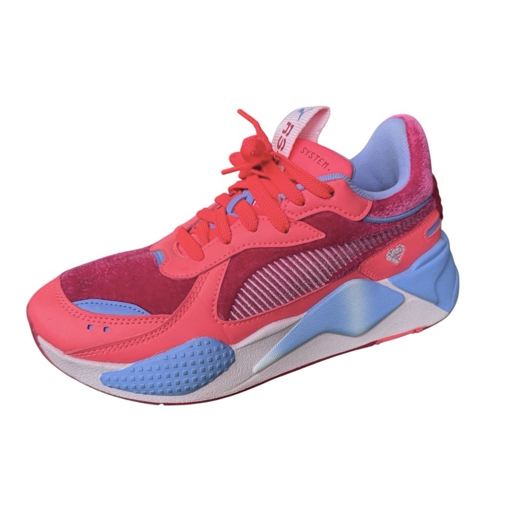 Puma RS-X V Day Running Sneakers Red/Pink/Blue, 7